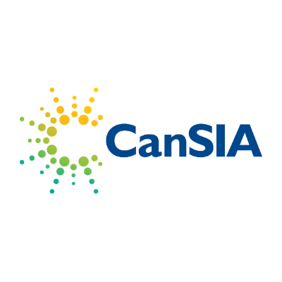 Logo of CanSIA with sunburst design using gradients of green and yellow circles, next to the blue text "CanSIA" on a white background.